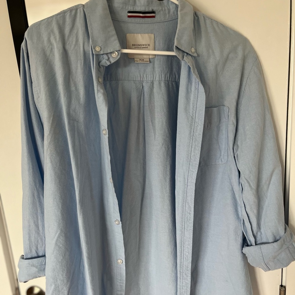 Blue button up